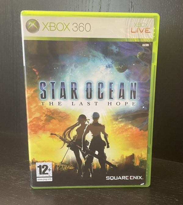 Boîte (côté jaquette avant) du jeu "Star Ocean : The Last Hope" sorti sur XBOX 360.