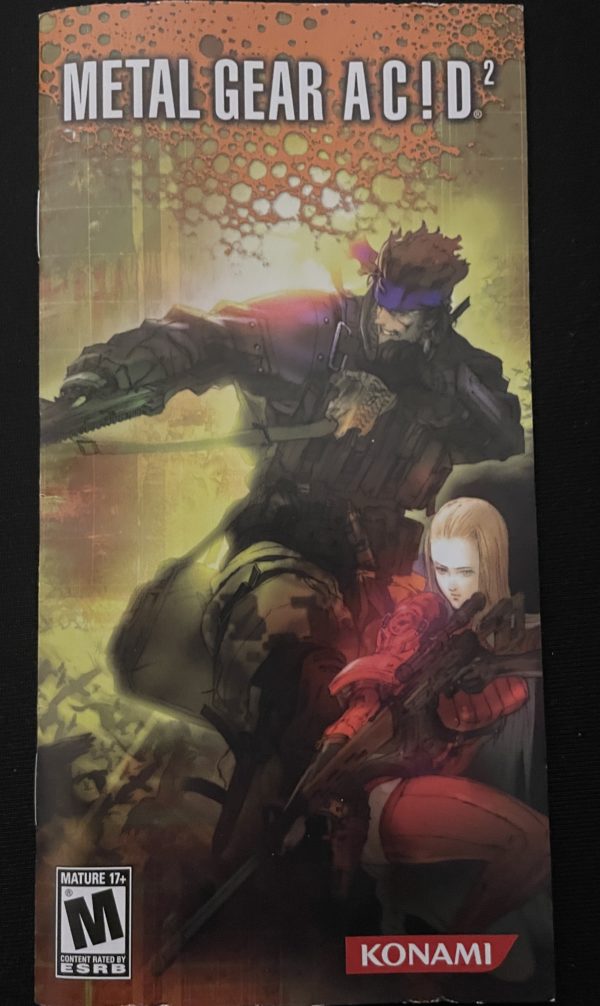 Notice du jeu PSP "Metal Gear Acid 2" (version NTSC-U/C).